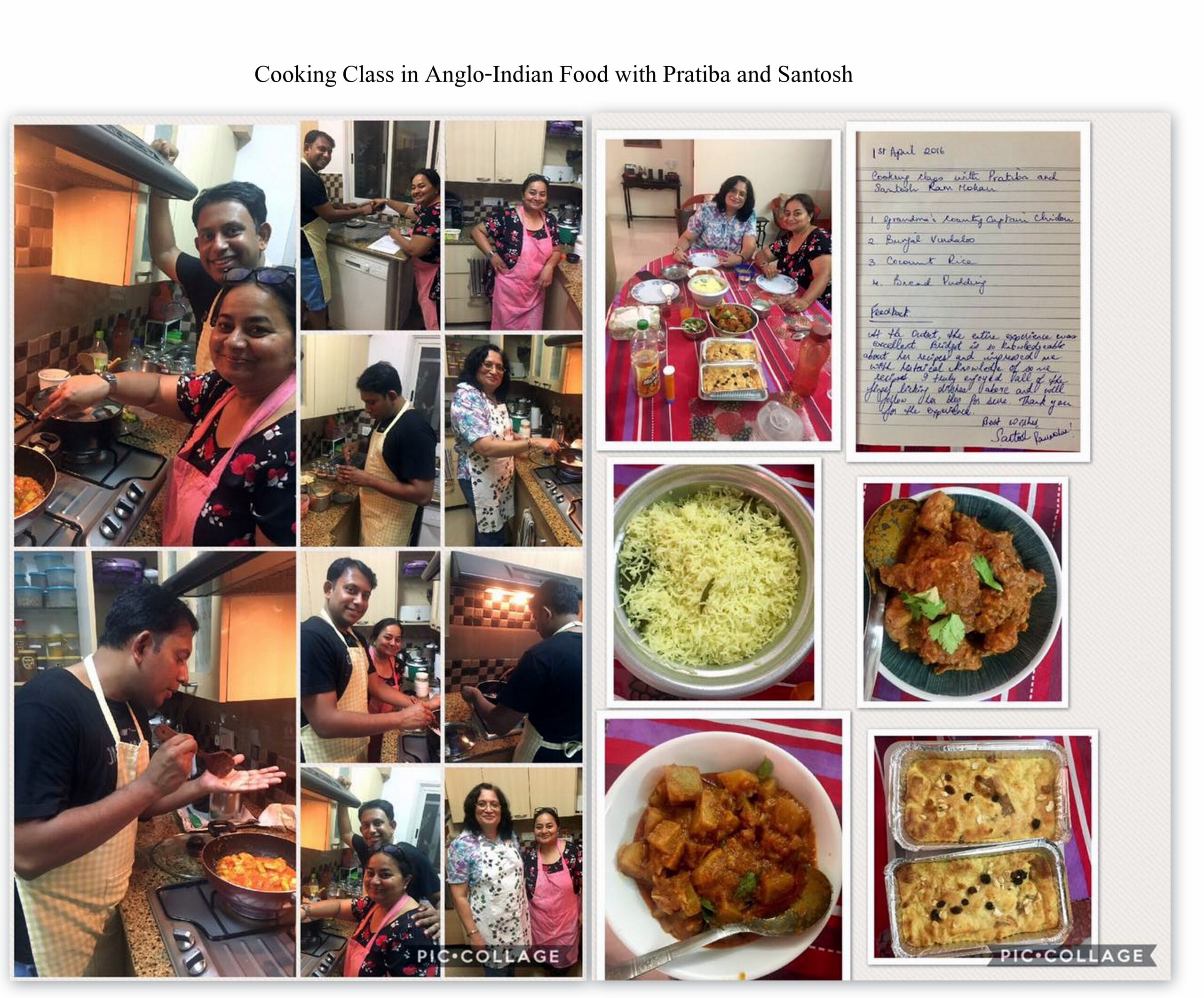 COOKING CLASS OF OLD CLASSIC ANGLOINDIAN DISHES BRIDGET WHITE